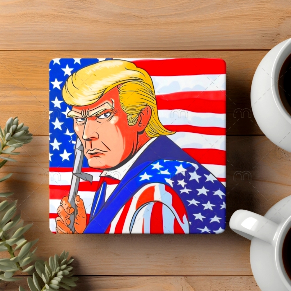 Donald Trump 4pc Coaster Set